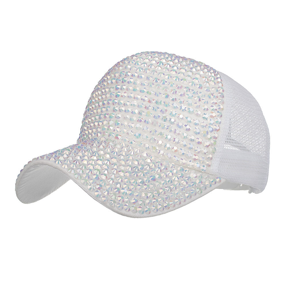 Wholesale Full diamond mesh hat baseball cap